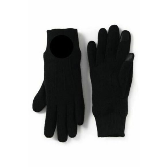 NWT LANDS' END WOMEN'S EZ TOUCH SCREEN WOOL GLOVES BLACK XL - Picture 1 of 5